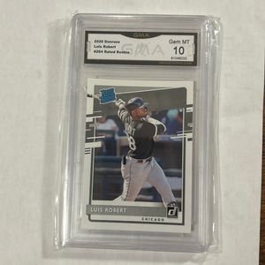 2020 Donruss Luis Robert Rated Rookie Graded GMA Gem Mint 10 #264